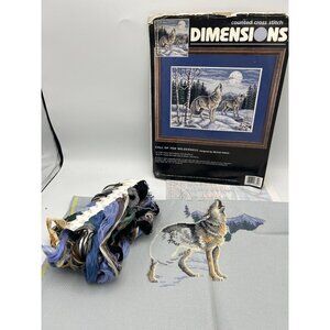 Dimensions Call Of The Wilderness Counted Cross Stitch Kit 16" X 20" Unfinished